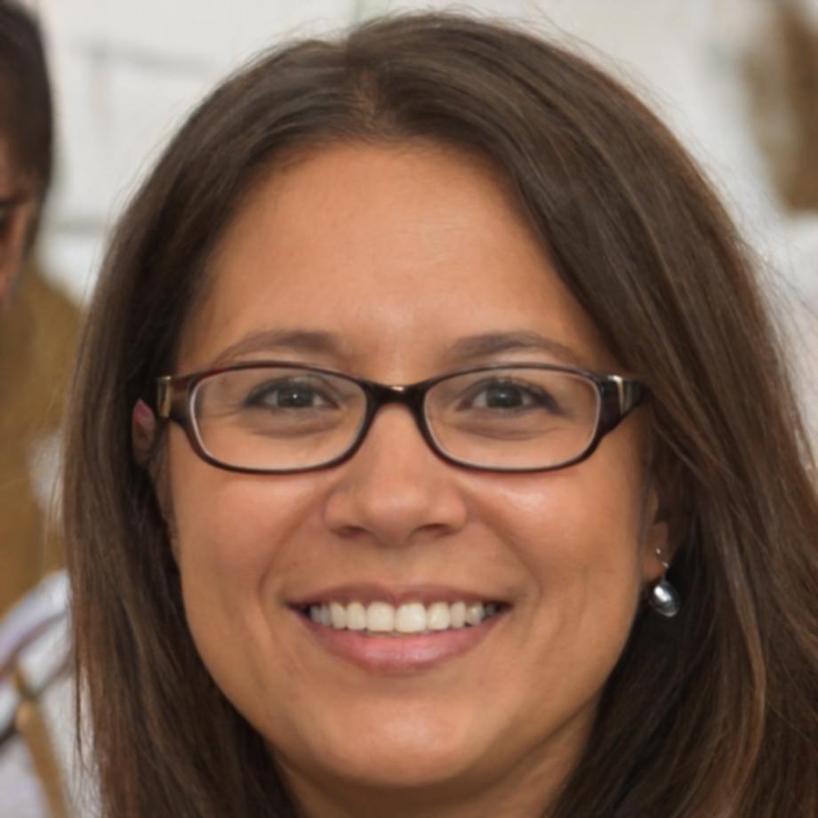 Retrato profesional de instructora especialista en riesgo financiero